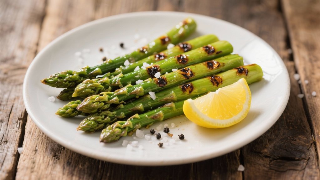 grilled asparagus with lemon