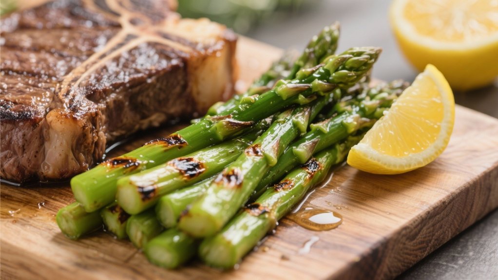 grilled asparagus with lemon