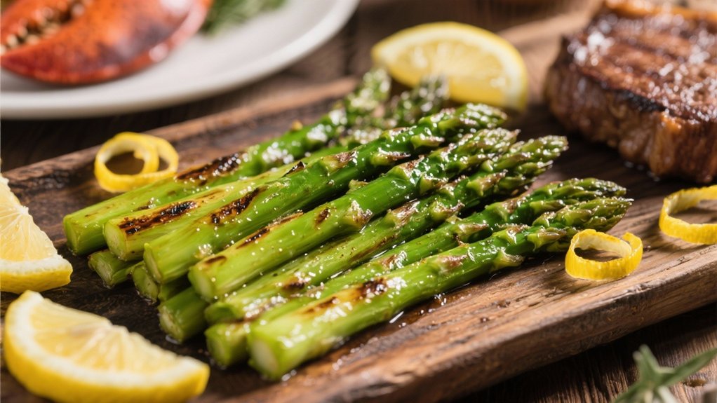 grilled asparagus with lemon
