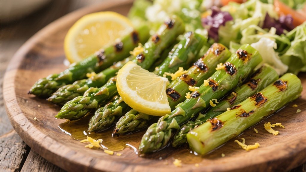 grilled asparagus with lemon