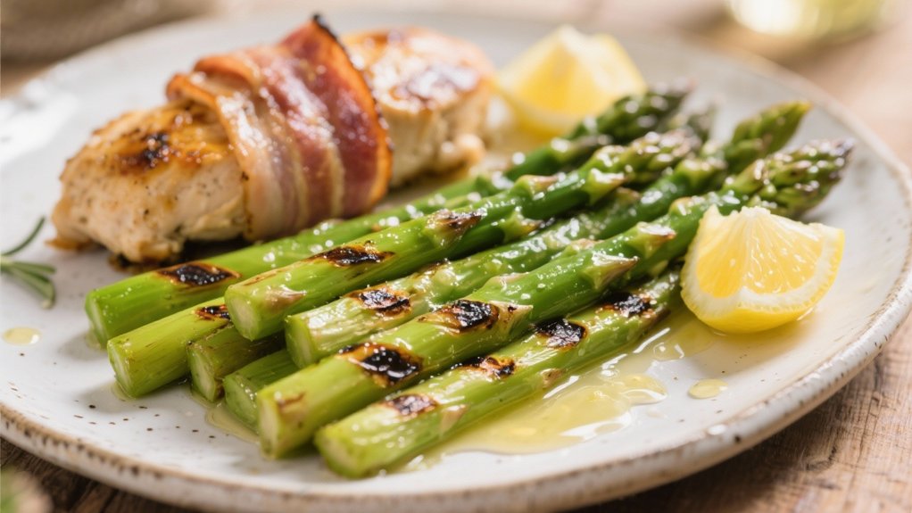 grilled asparagus with lemon