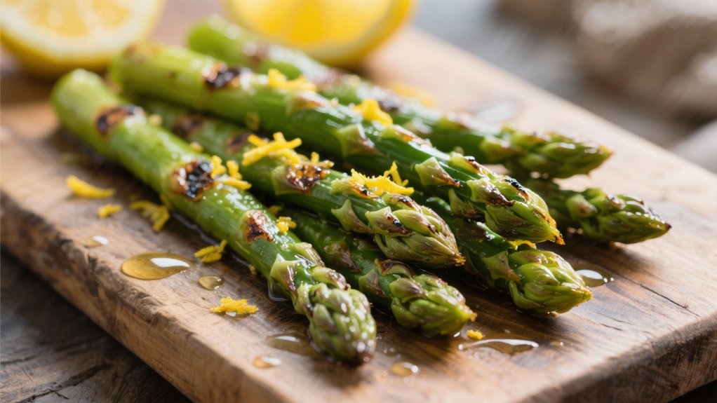 grilled asparagus with lemon