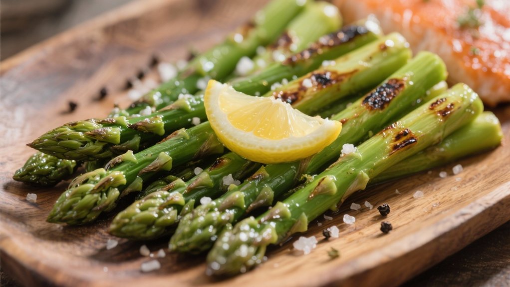grilled asparagus with lemon