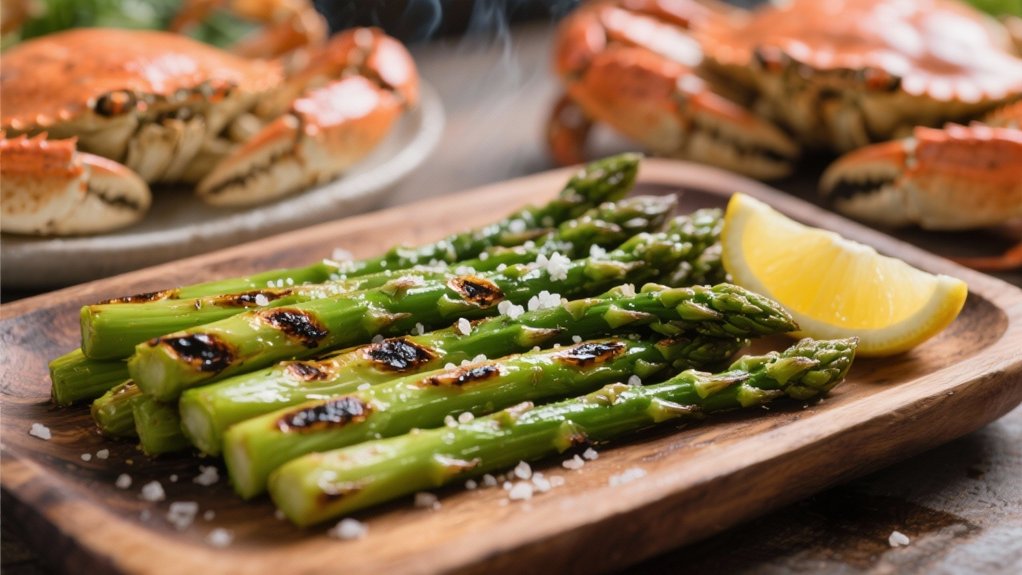 grilled asparagus with lemon