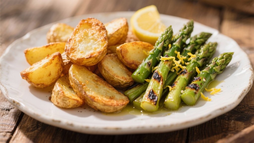 grilled asparagus with lemon