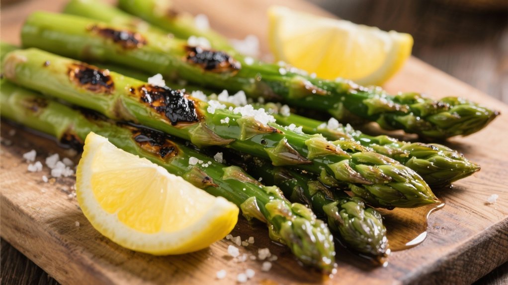 grilled asparagus with lemon