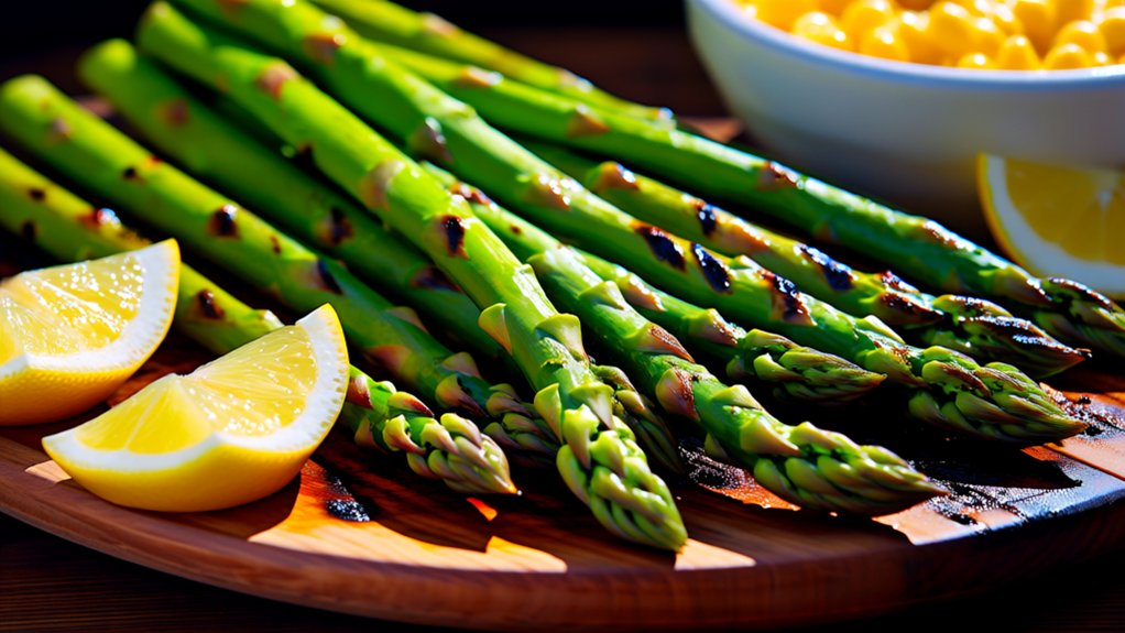 grilled asparagus with lemon