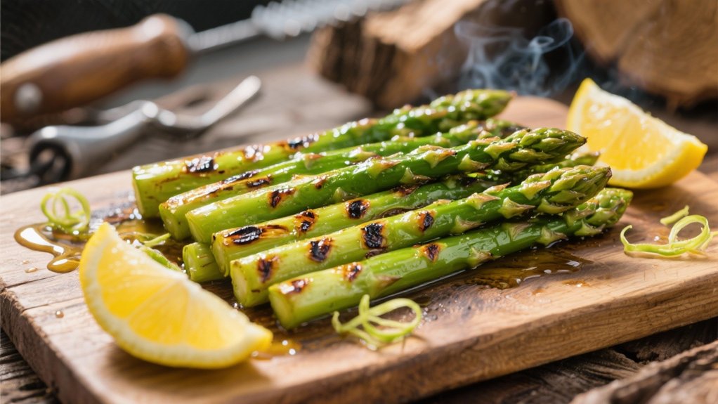 grilled asparagus with lemon