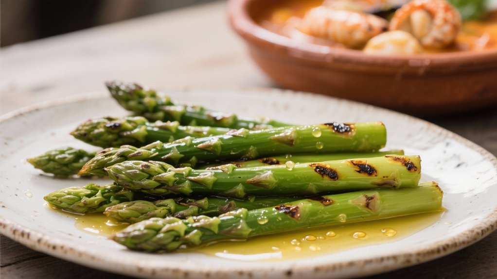 grilled asparagus with olive oil
