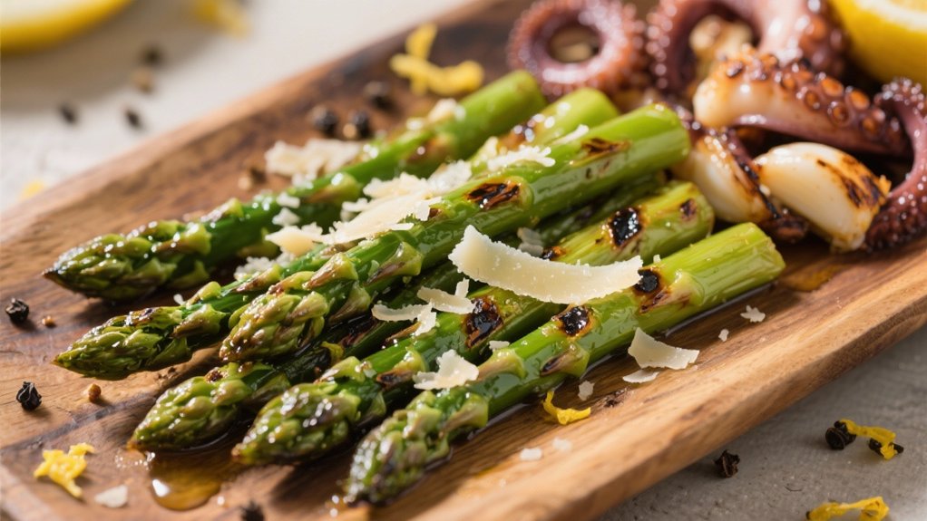 grilled asparagus with parmesan