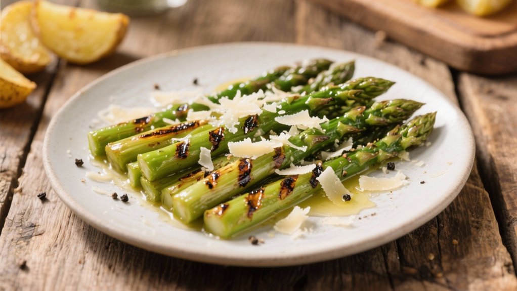 grilled asparagus with parmesan
