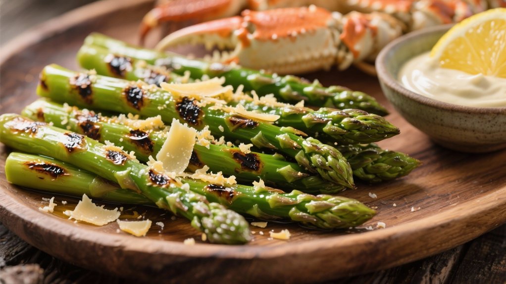 grilled asparagus with parmesan