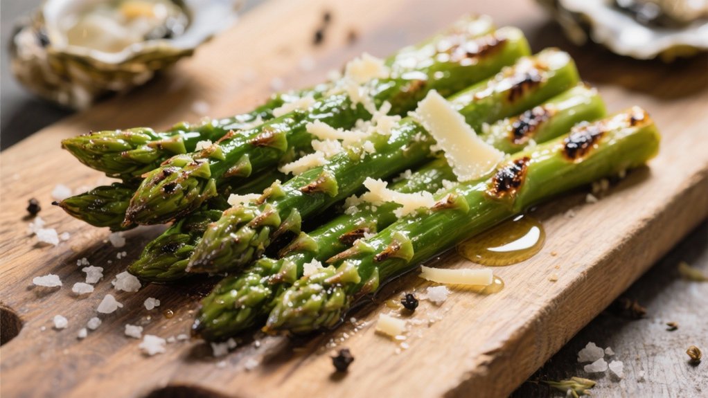 grilled asparagus with parmesan