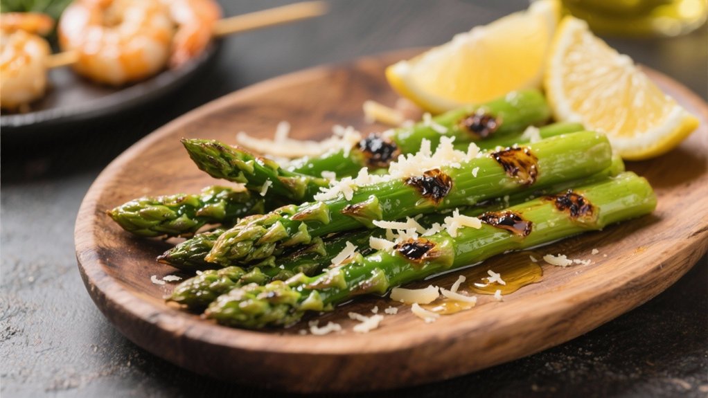 grilled asparagus with parmesan