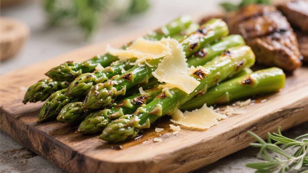 grilled asparagus with parmesan