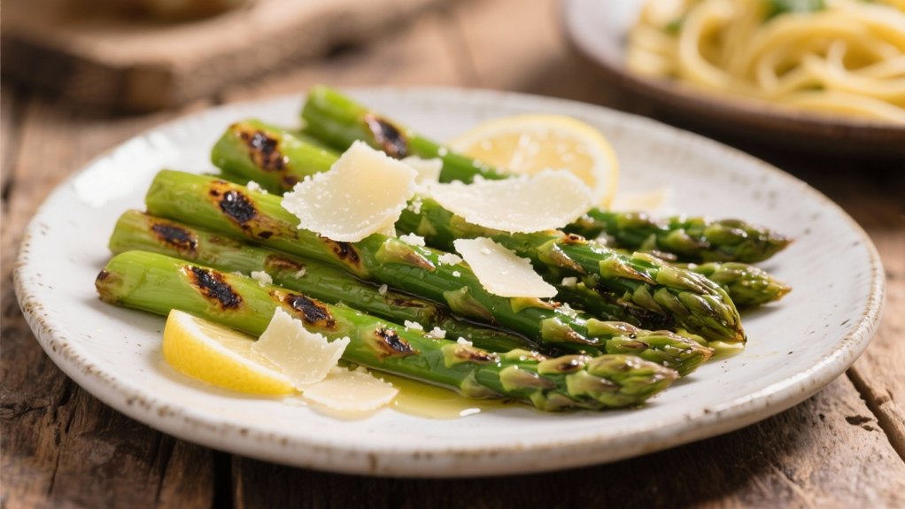 grilled asparagus with parmesan