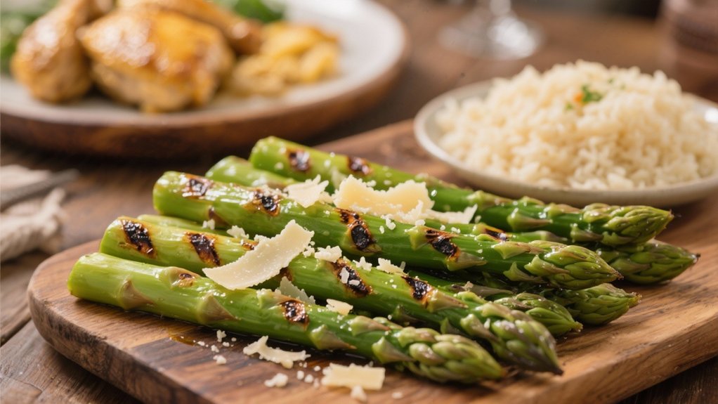 grilled asparagus with parmesan