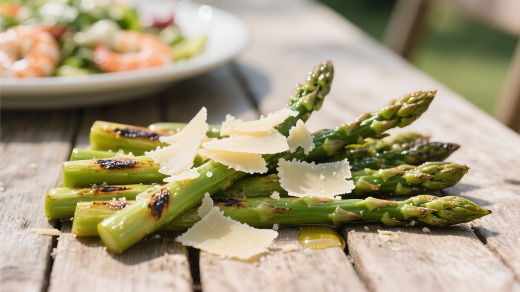 grilled asparagus with parmesan