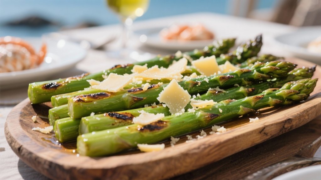 grilled asparagus with parmesan