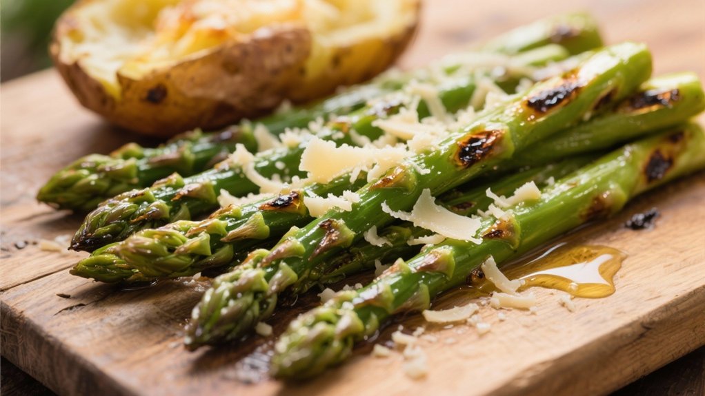 grilled asparagus with parmesan