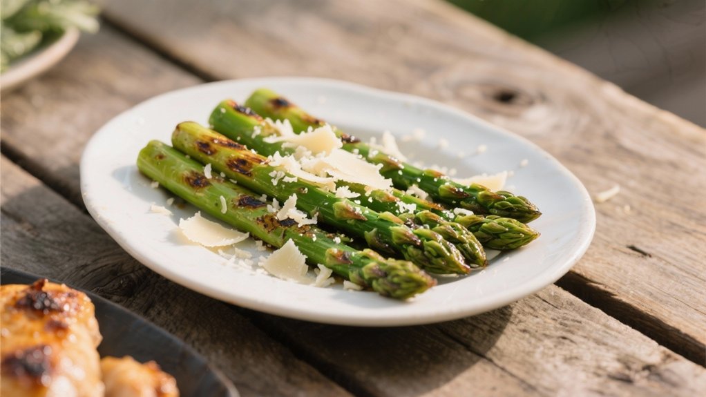 grilled asparagus with parmesan
