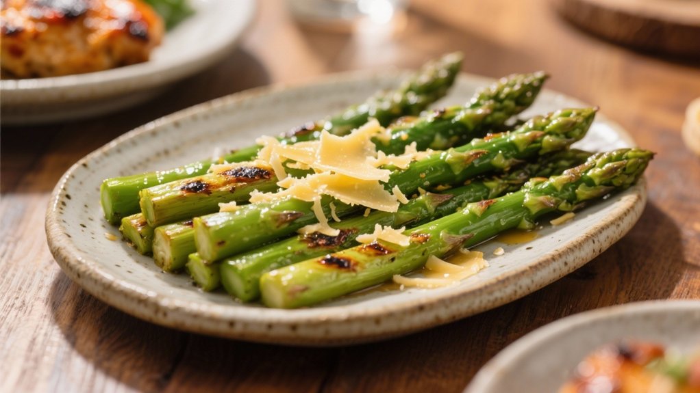 grilled asparagus with parmesan
