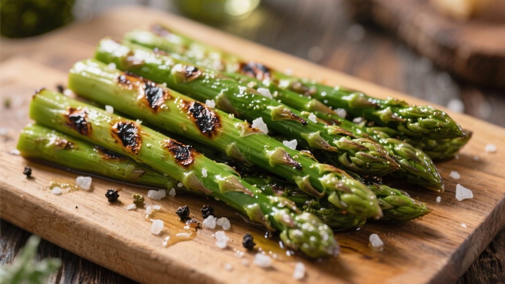 grilled asparagus with pesto