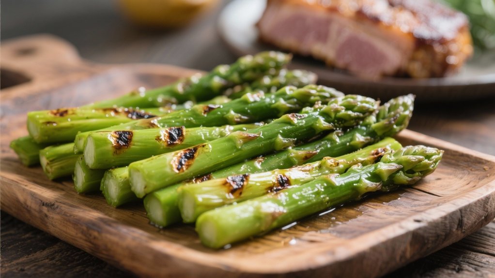 grilled asparagus with smoky flavor
