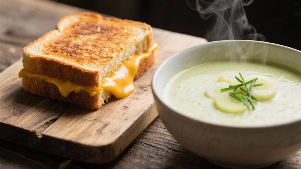 grilled cheese soup pairing