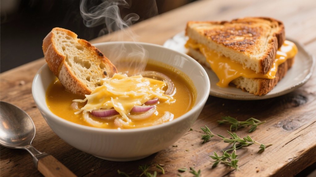grilled cheese soup pairing