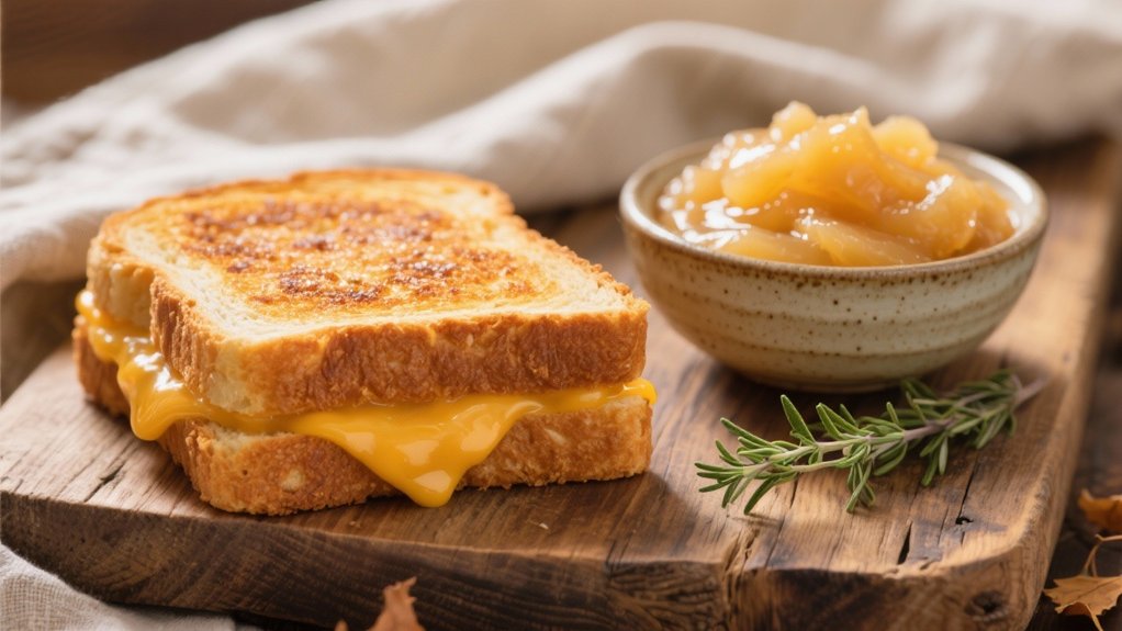 grilled cheese with applesauce