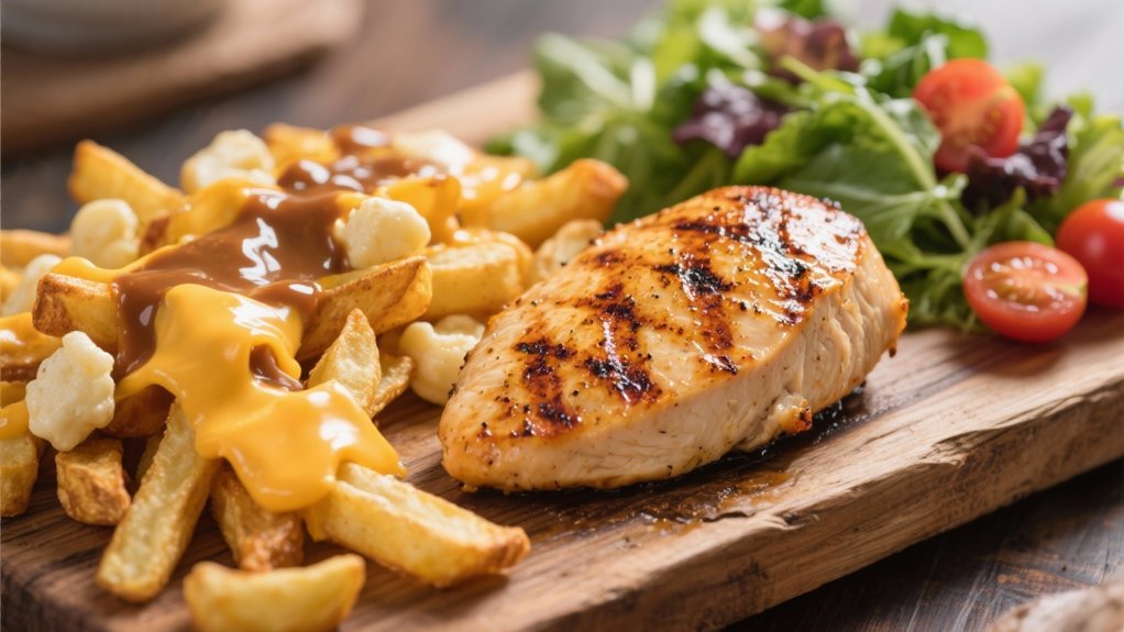 grilled chicken enhances poutine