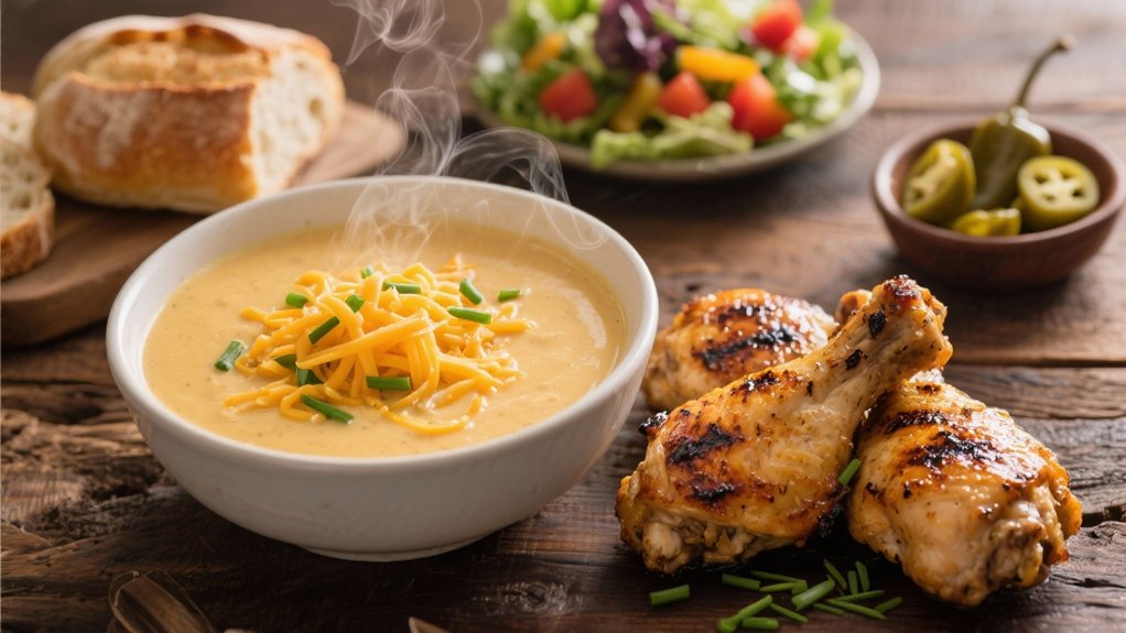 grilled chicken enhances soup