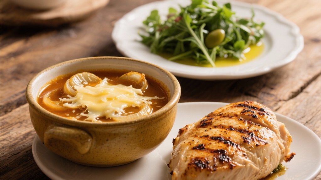 grilled chicken enhances soup
