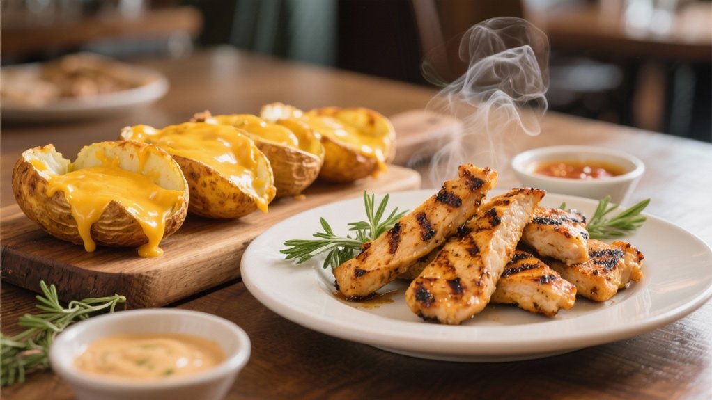 grilled chicken strips complement appetizers