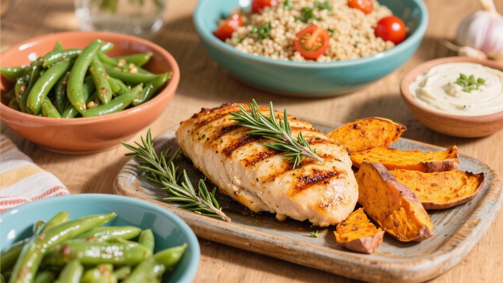 grilled chicken with herbs