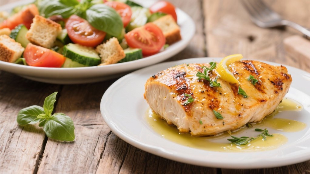 grilled chicken with herbs