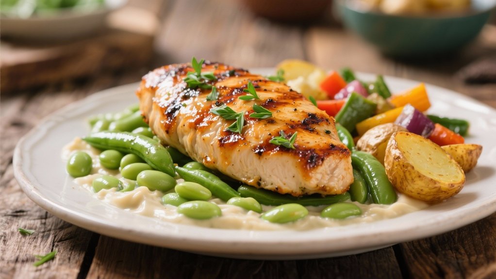 grilled chicken with herbs