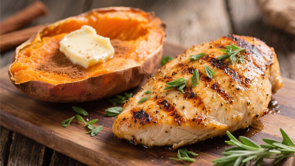 grilled chicken with herbs