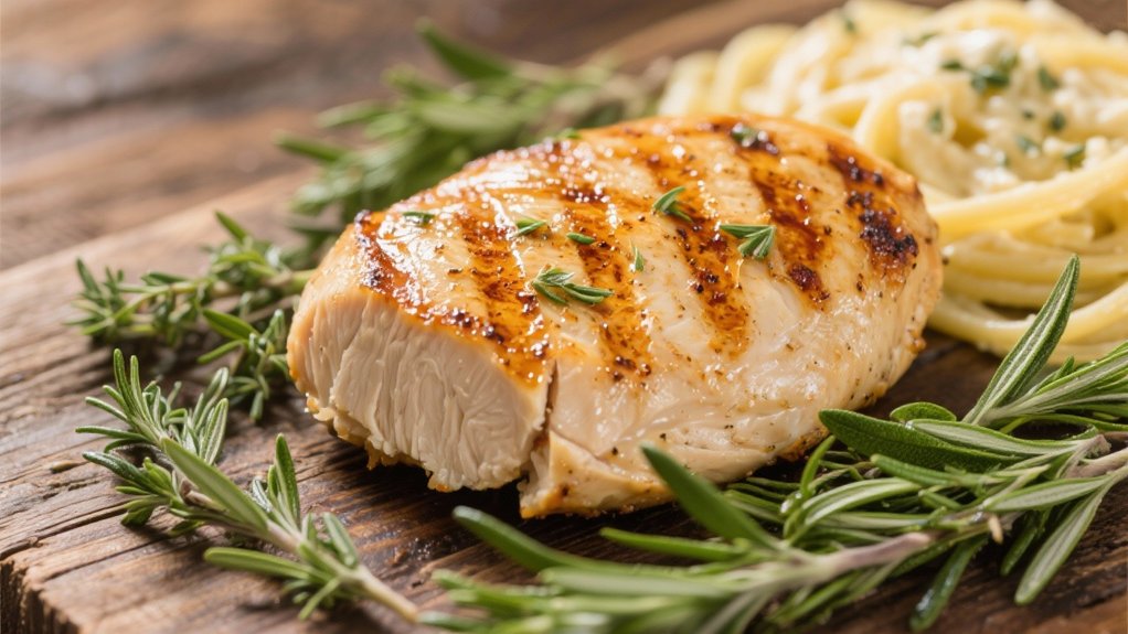 grilled chicken with herbs