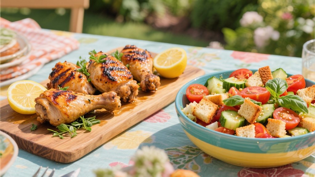 grilled chicken with panzanella