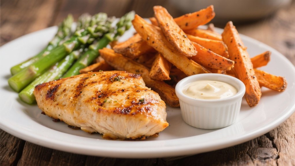 grilled chicken with seasoning