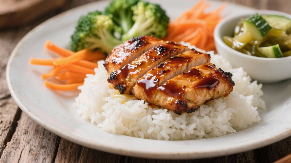 grilled chicken with teriyaki
