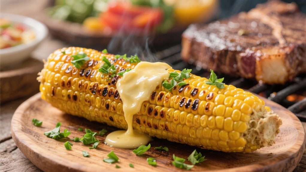grilled corn complements picanha