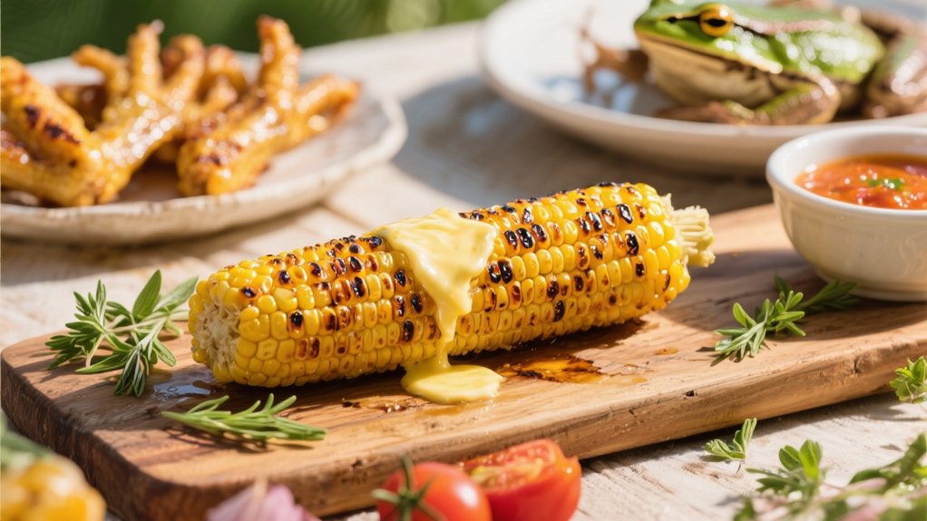 grilled corn enhances flavors