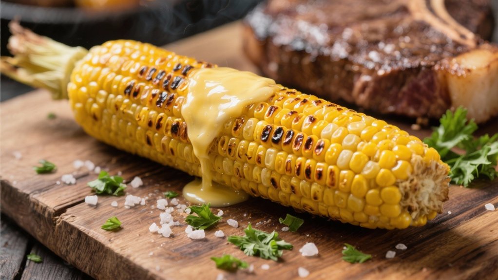 grilled corn enhances steak