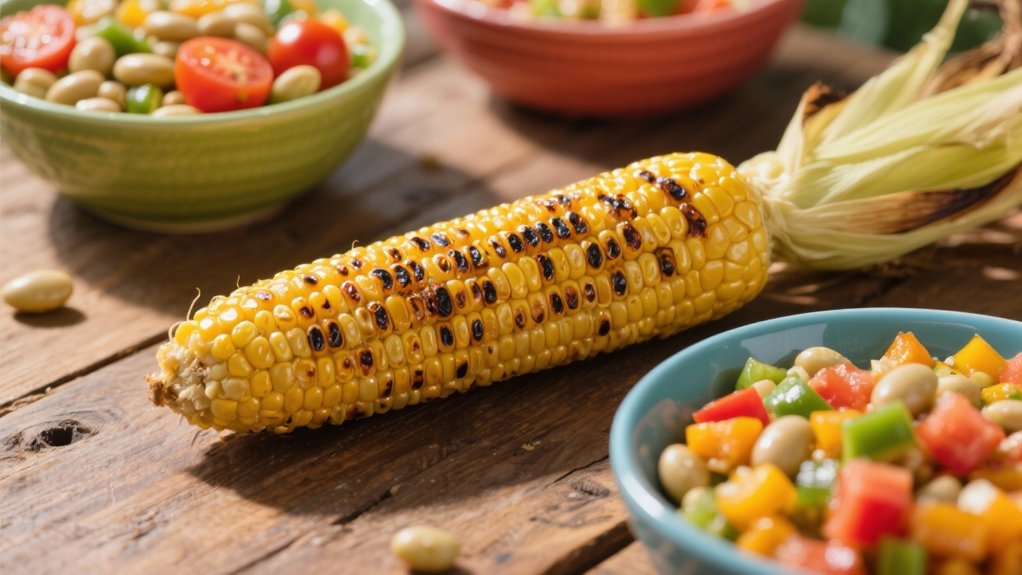 grilled corn enhances succotash