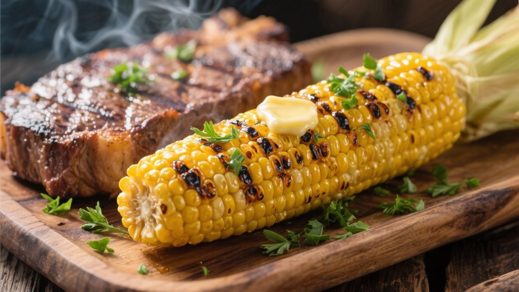 grilled corn smoky flavors