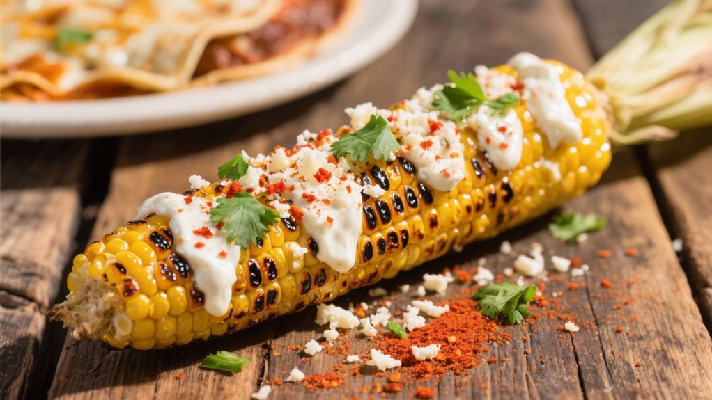 grilled corn with cheese