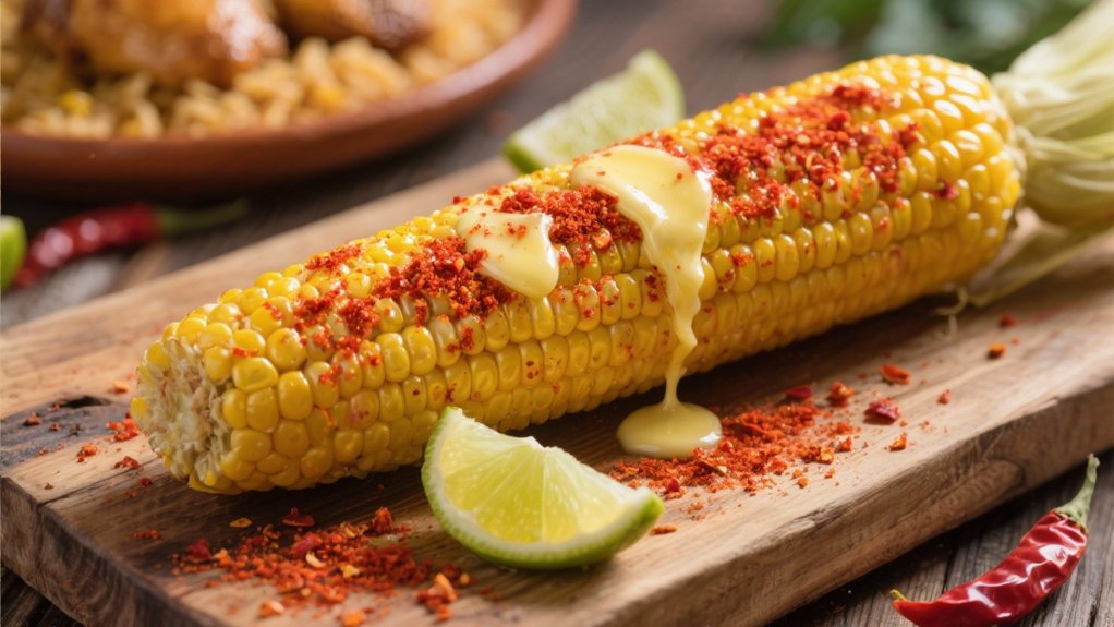 grilled corn with chili